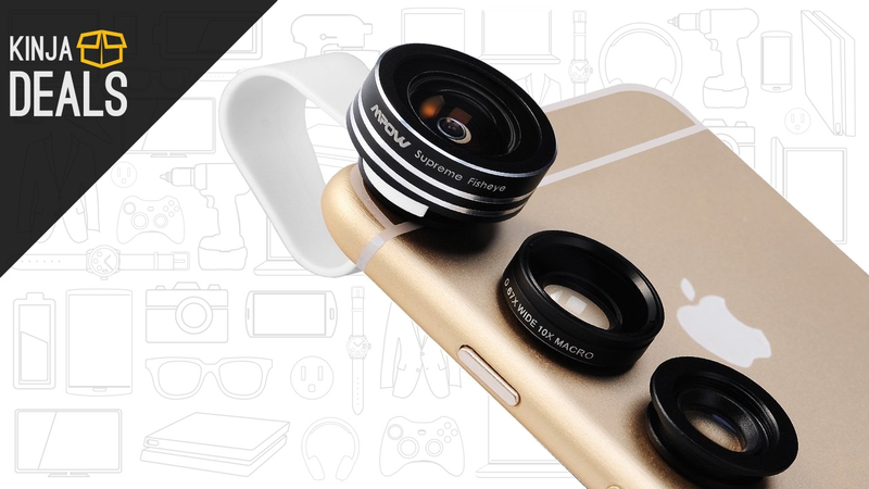 Illustration for article titled Saturday's Best Deals: Cheap 4K Monitor, Smartphone Camera Lenses, and More